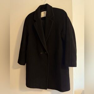 Timeless very warm coat- Handcrafted with recycled camel hair and virgin wool